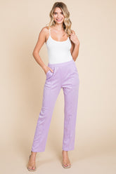 Culture Code Women's Pintuck Slim Pants - Chic, Versatile, & Comfortable Fashion